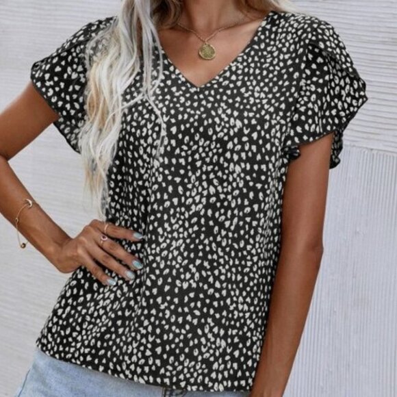 FIERECE DOLLZ leopard Animal Print top - Picture 1 of 5